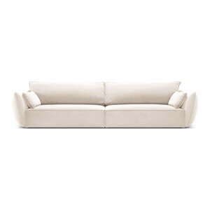 Béžová sametová pohovka 248 cm Vanda – Mazzini Sofas