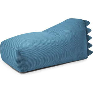 Modrý manšestrový dětský sedací vak Snug 130 Dragon – SLOWDOWN