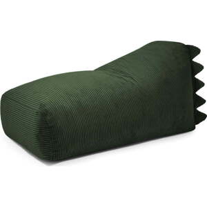 Zelený manšestrový dětský sedací vak Snug 130 Dragon – SLOWDOWN