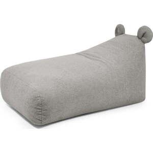 Světle šedý dětský sedací vak z textilie bouclé Snug 130 Bear – SLOWDOWN