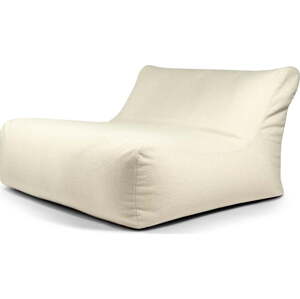 Krémový sedací vak z textilie bouclé Sofa Lounge – SLOWDOWN