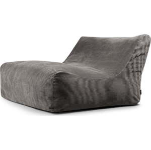 Tmavě šedý manšestrový sedací vak Sofa Lounge – SLOWDOWN