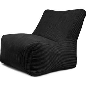 Černý manšestrový sedací vak Seat 100 Lounge – SLOWDOWN
