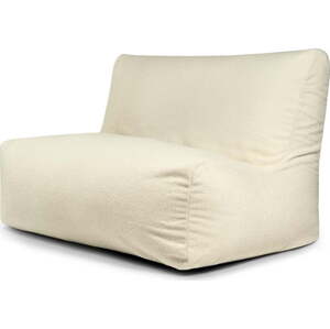 Krémový sedací vak z textilie bouclé Sofa Seat Lounge – SLOWDOWN