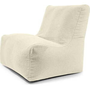 Krémový sedací vak z textilie bouclé Seat 100 Lounge – SLOWDOWN