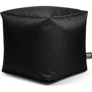 Černý dětský sedací vak z imitace kůže Cube M – So Soft?