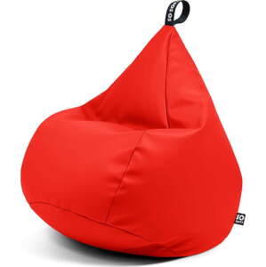 Červený dětský sedací vak z imitace kůže Drop M – So Soft?
