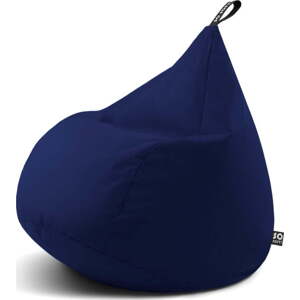 Tmavě modrý dětský sedací vak Drop M – So Soft?