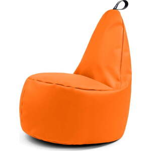 Oranžový dětský sedací vak z imitace kůže Lull M – So Soft?
