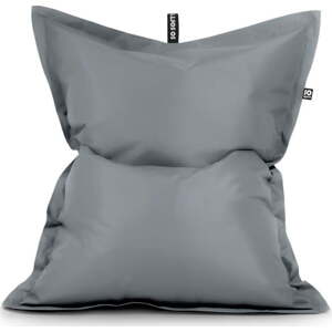 Šedý dětský sedací vak z imitace kůže Pad M – So Soft?