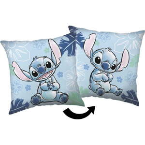 Fleecový dětský polštářek 40x40 cm Lilo and Stitch "Blue" – Jerry Fabrics
