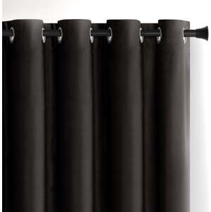Černý sametový dimout závěs 140x270 cm Eyelets – Restilo