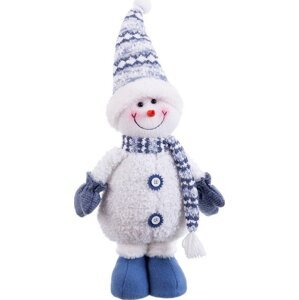 Látková vánoční figurka (výška 41 cm) Snowman – Casa Selección