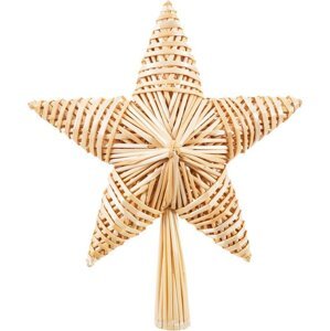 Slaměná špička na stromeček 30 cm Star – Casa Selección