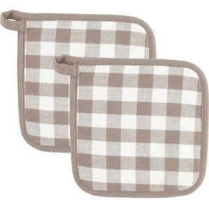 Bavlněné chňapky v sadě 2 ks Gingham – Tiseco Home Studio
