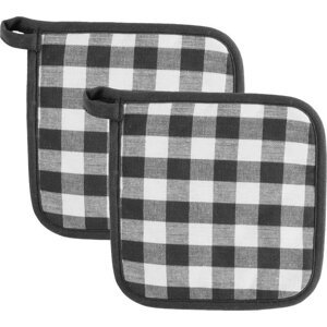 Bavlněné chňapky v sadě 2 ks Gingham – Tiseco Home Studio