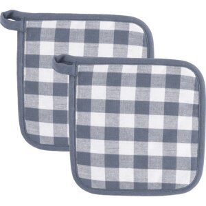Bavlněné chňapky v sadě 2 ks Gingham – Tiseco Home Studio