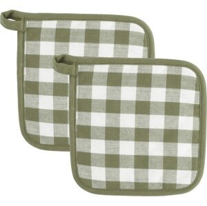 Bavlněné chňapky v sadě 2 ks Gingham – Tiseco Home Studio