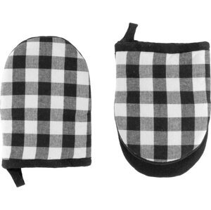 Bavlněné kuchyňské rukavice v sadě 2 ks Gingham – Tiseco Home Studio