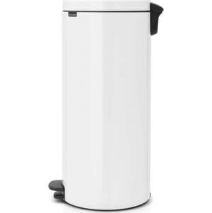 Bílý nášlapný ocelový odpadkový koš 30 l NewIcon – Brabantia