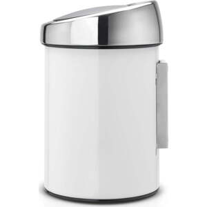 Bílý dotykový ocelový odpadkový koš 3 l Touch Bin – Brabantia